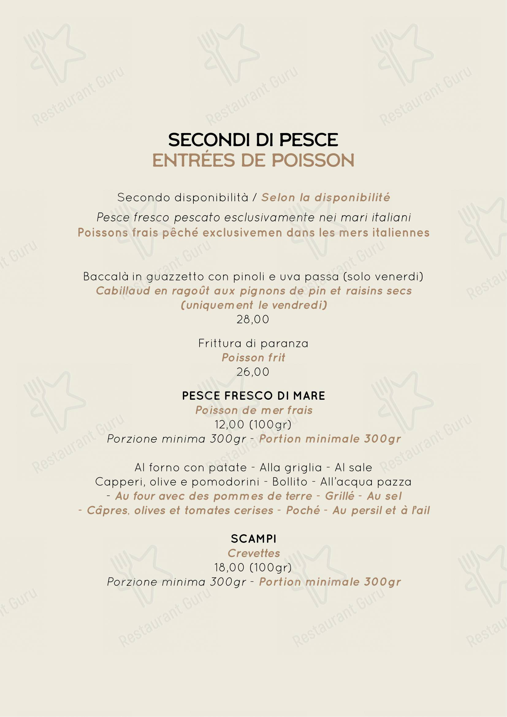Menu bar per Checco Er Carettiere pub & bar