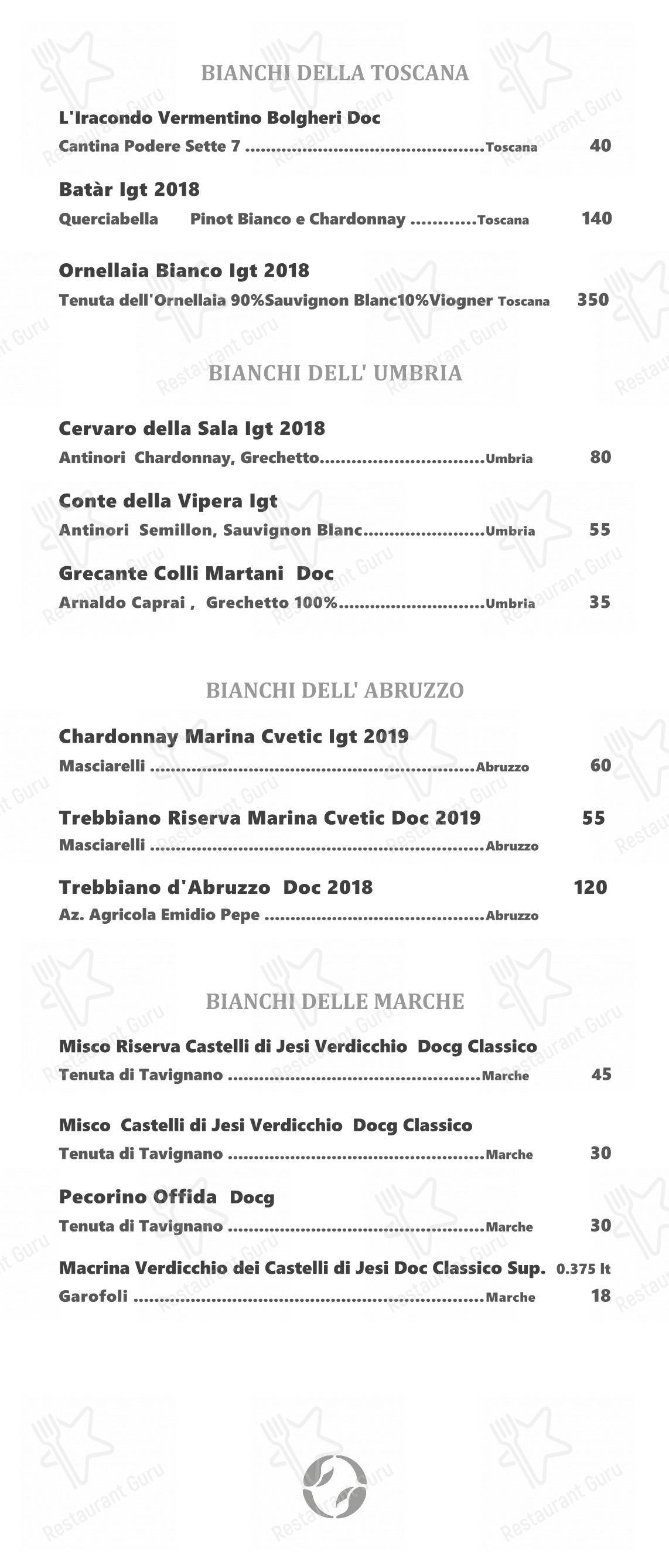 Menu di Ristorante Crab - Menu