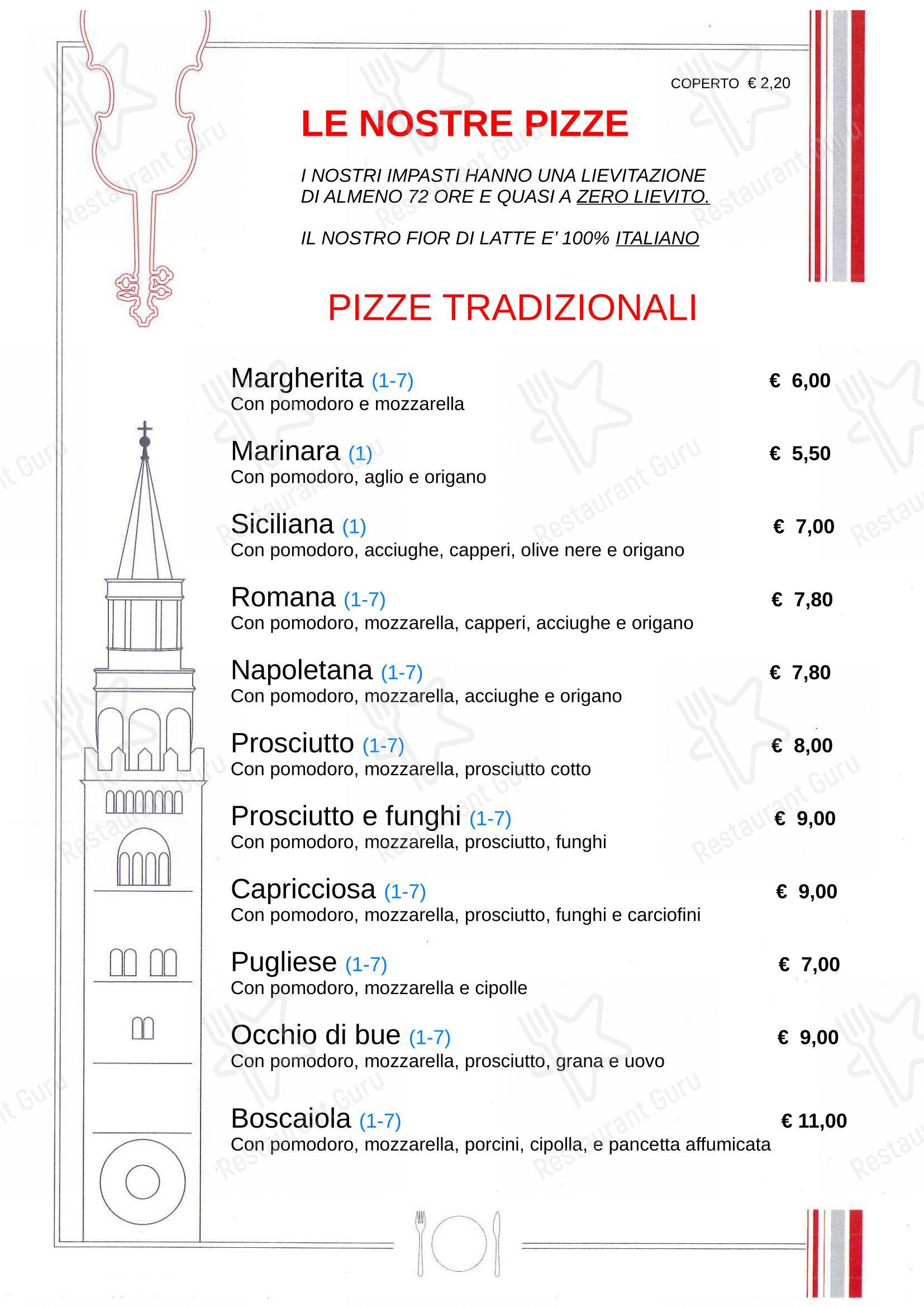 Menu di Cremonese - Menu