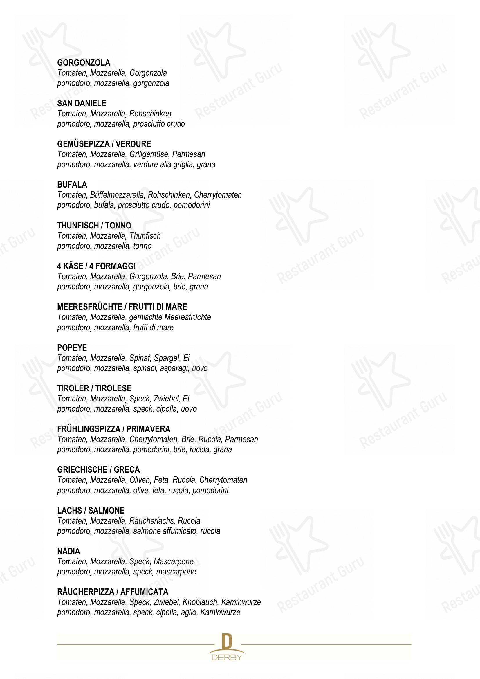 Menu bar per Derby in Vipiteno