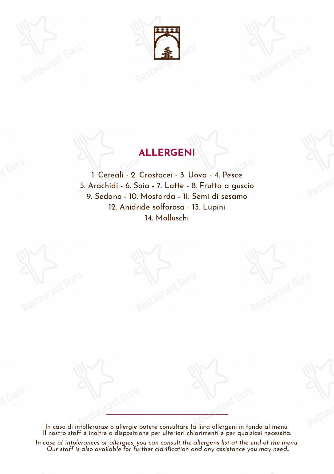 Menu per Giulia Restaurant in Roma