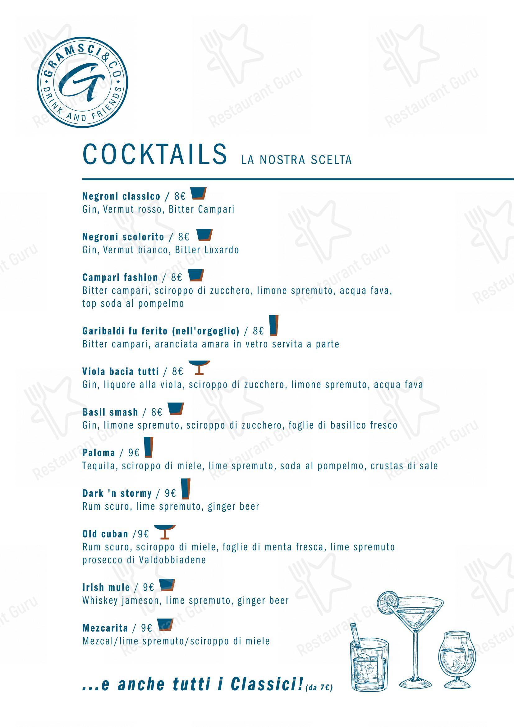 Gramsci & Co in Bollate - Menu