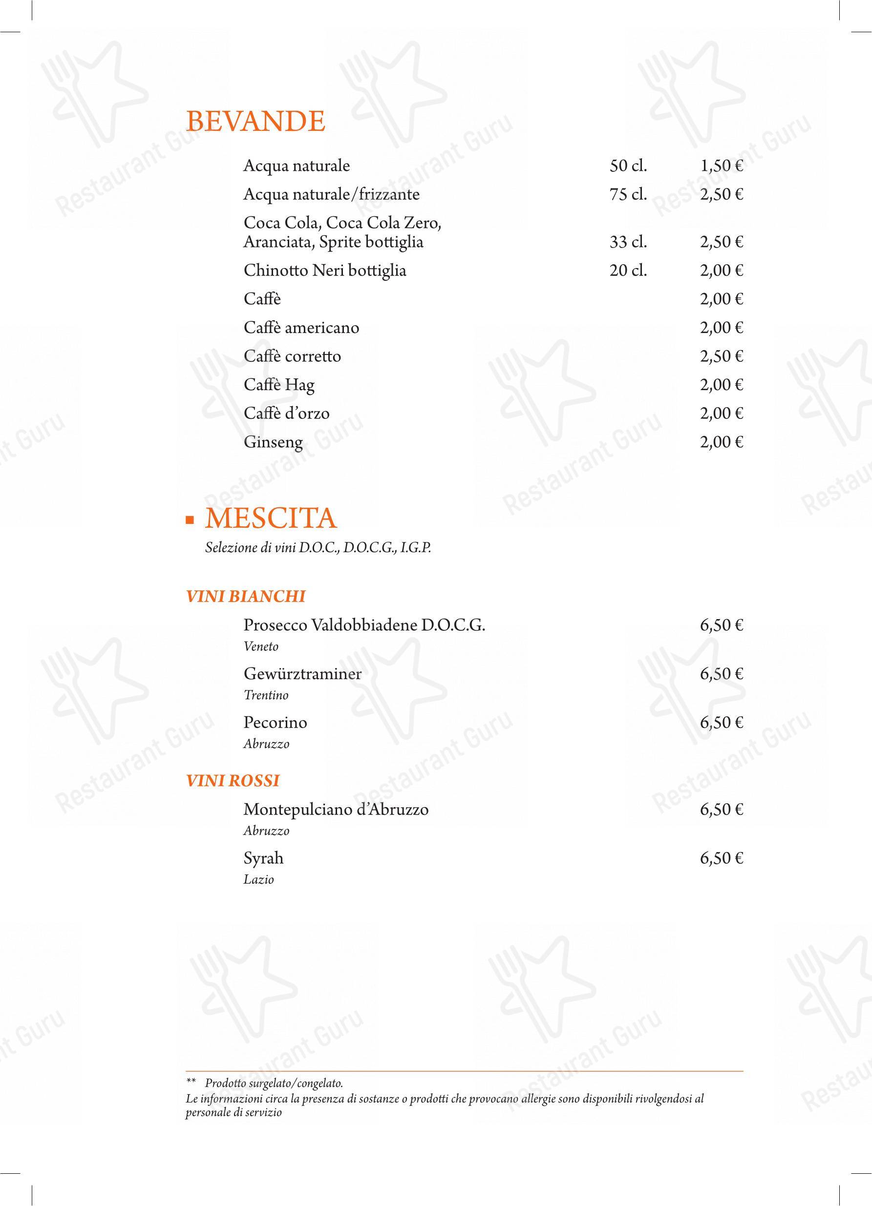 Menu per Il Datterino Giallo pizzeria