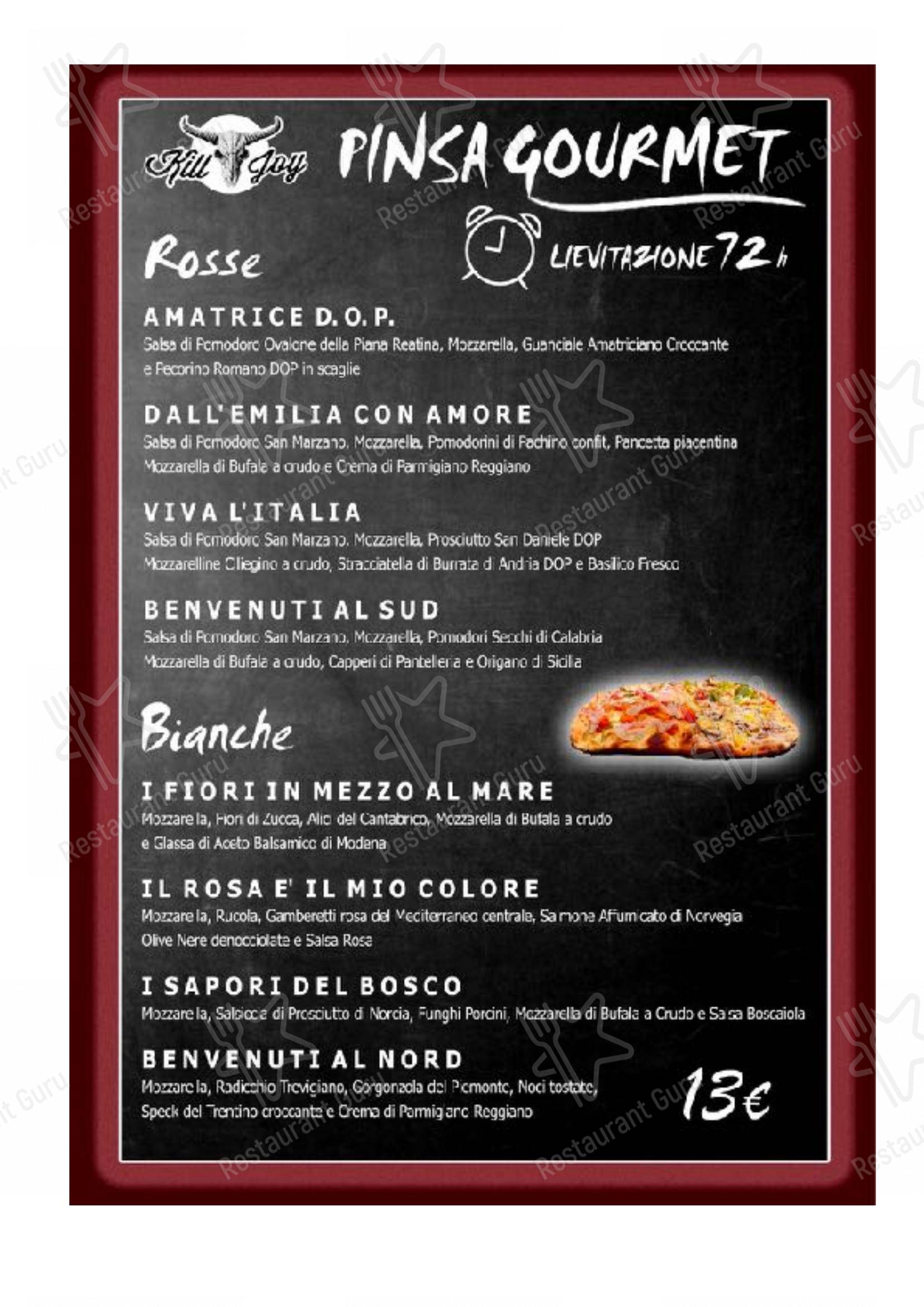 Menu di Kill Joy - Menu