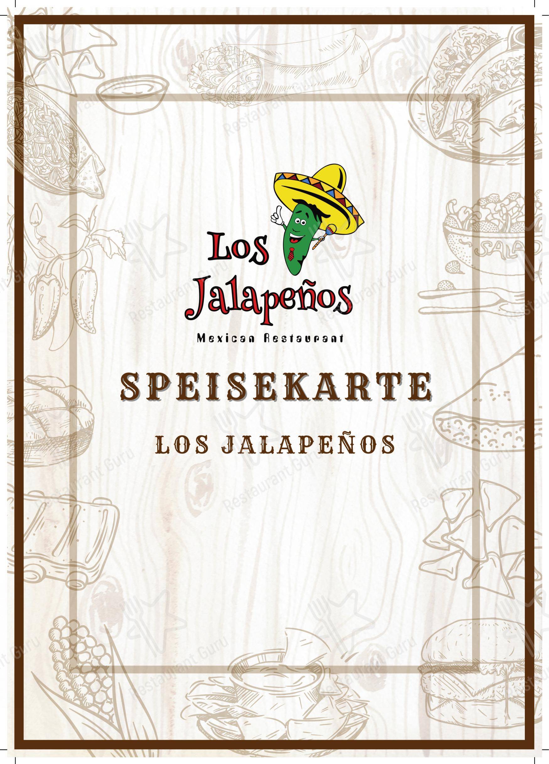 Menu per Los Jalapenos Olten in Olten
