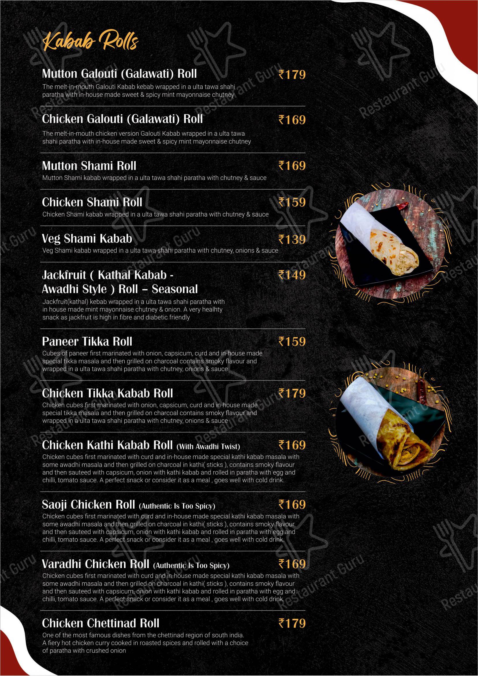 Menu for MOTA KABABI in Hyderabad