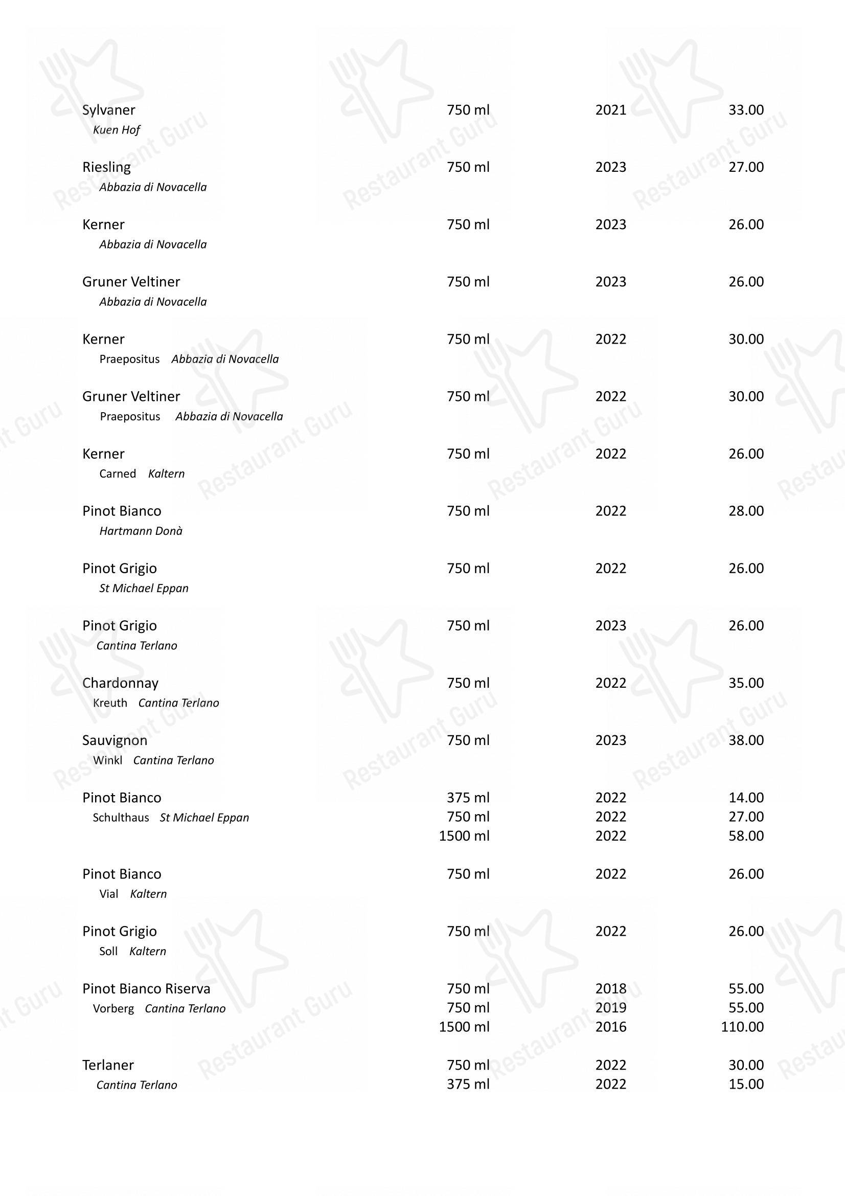 Menu di Ristorante Manhattan - Menu