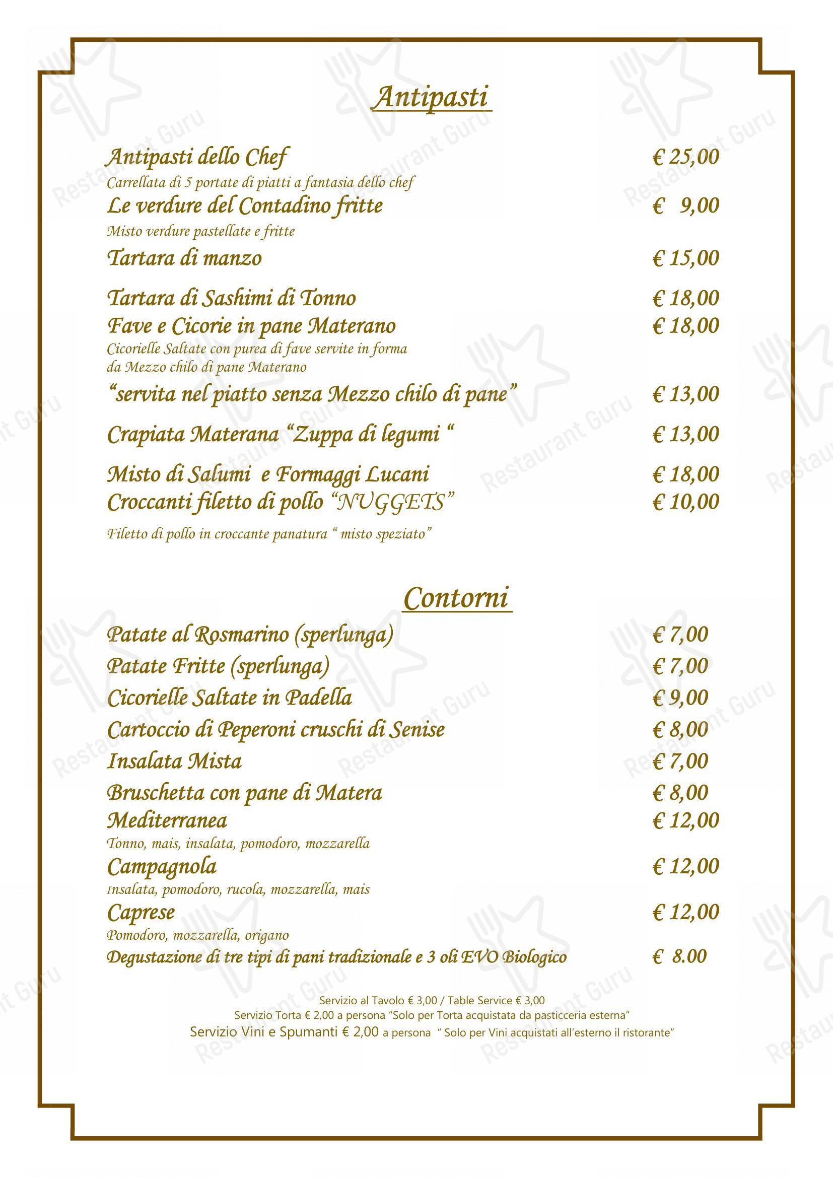 Menu pour Morgan Restaurant - Menu bar