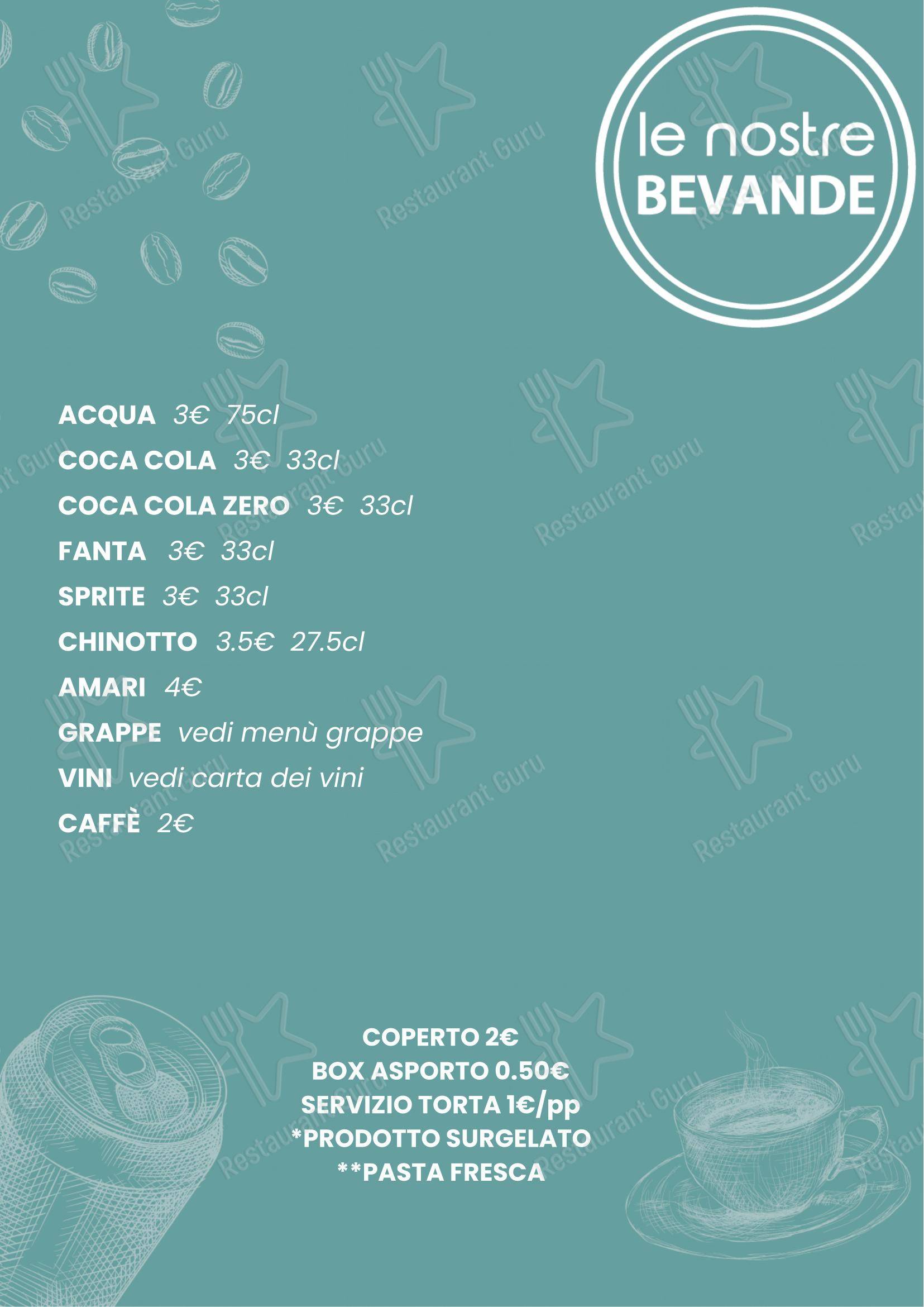Menu per Papè Pizza|Grill ristorante