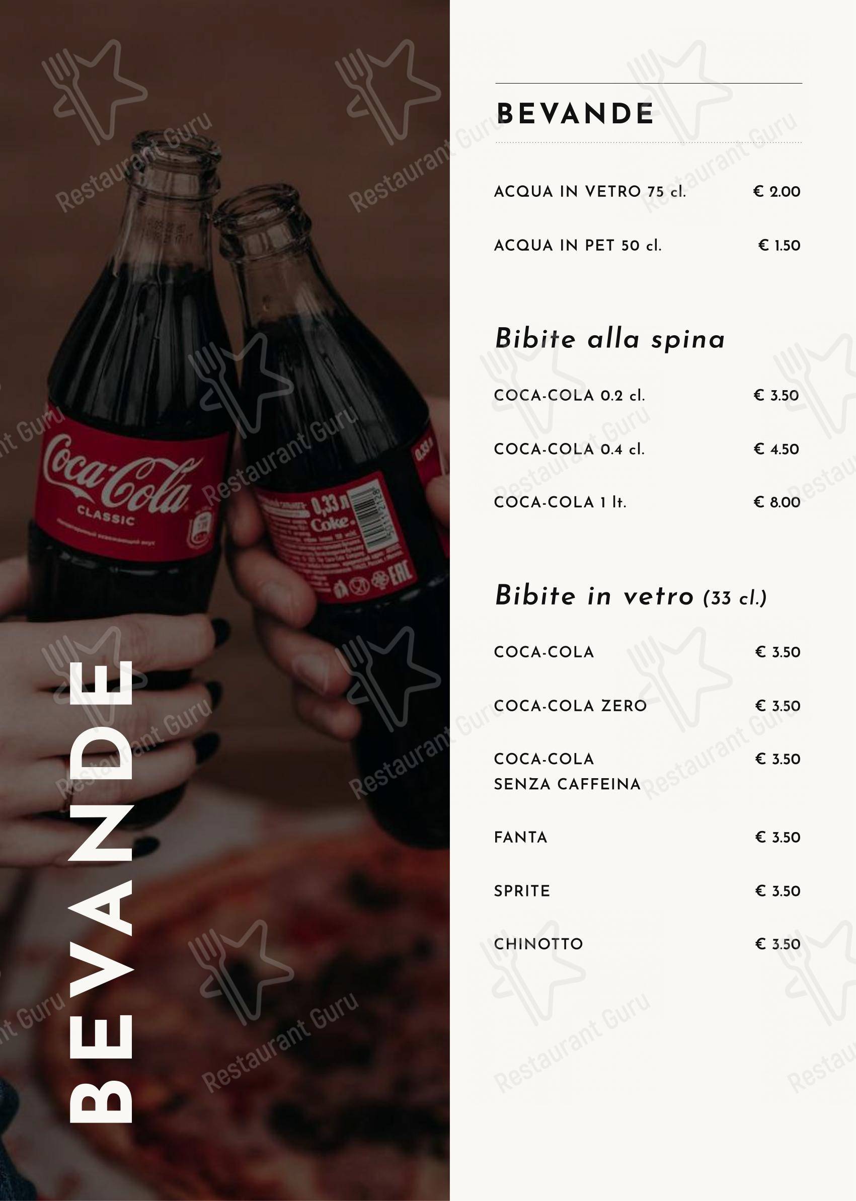 Menu per Pocanoja in Perugia