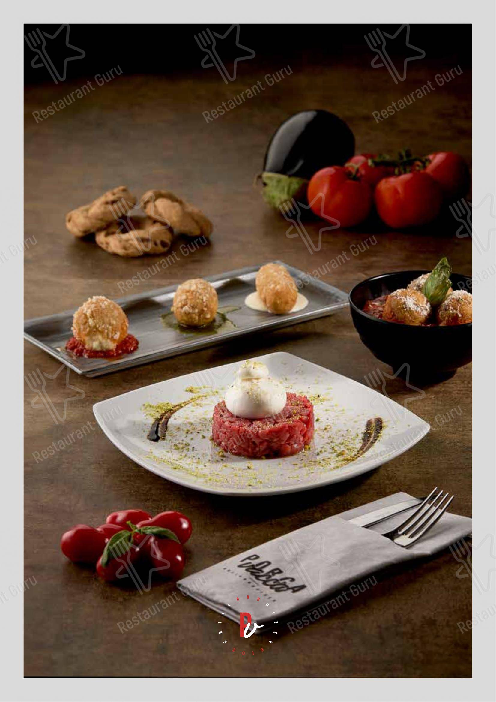 Menu per Porca Vacca ristorante