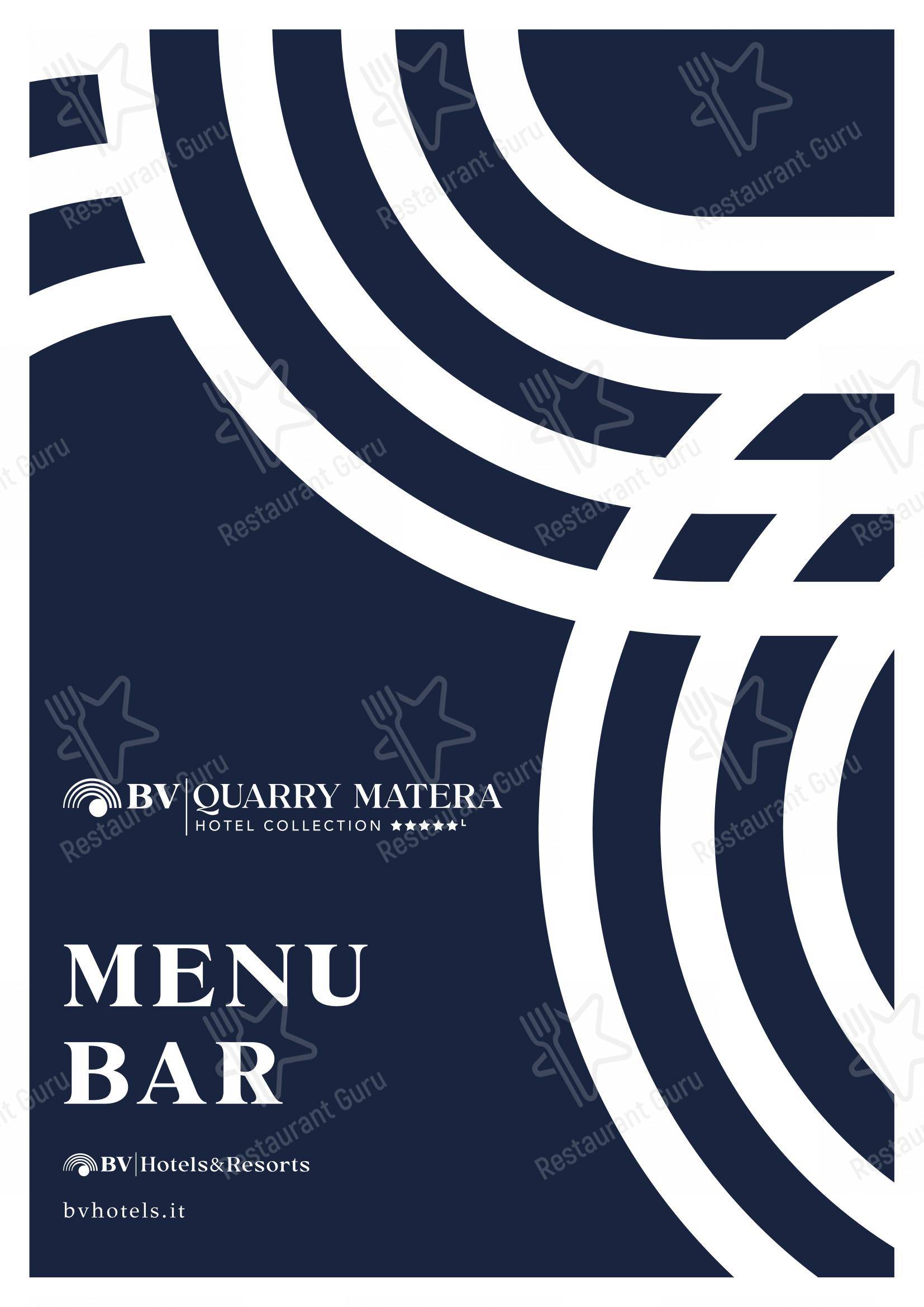 Ночное меню per BV Quarry Rooftop Terrace Matera - Restaurant Garden Inn in Matera