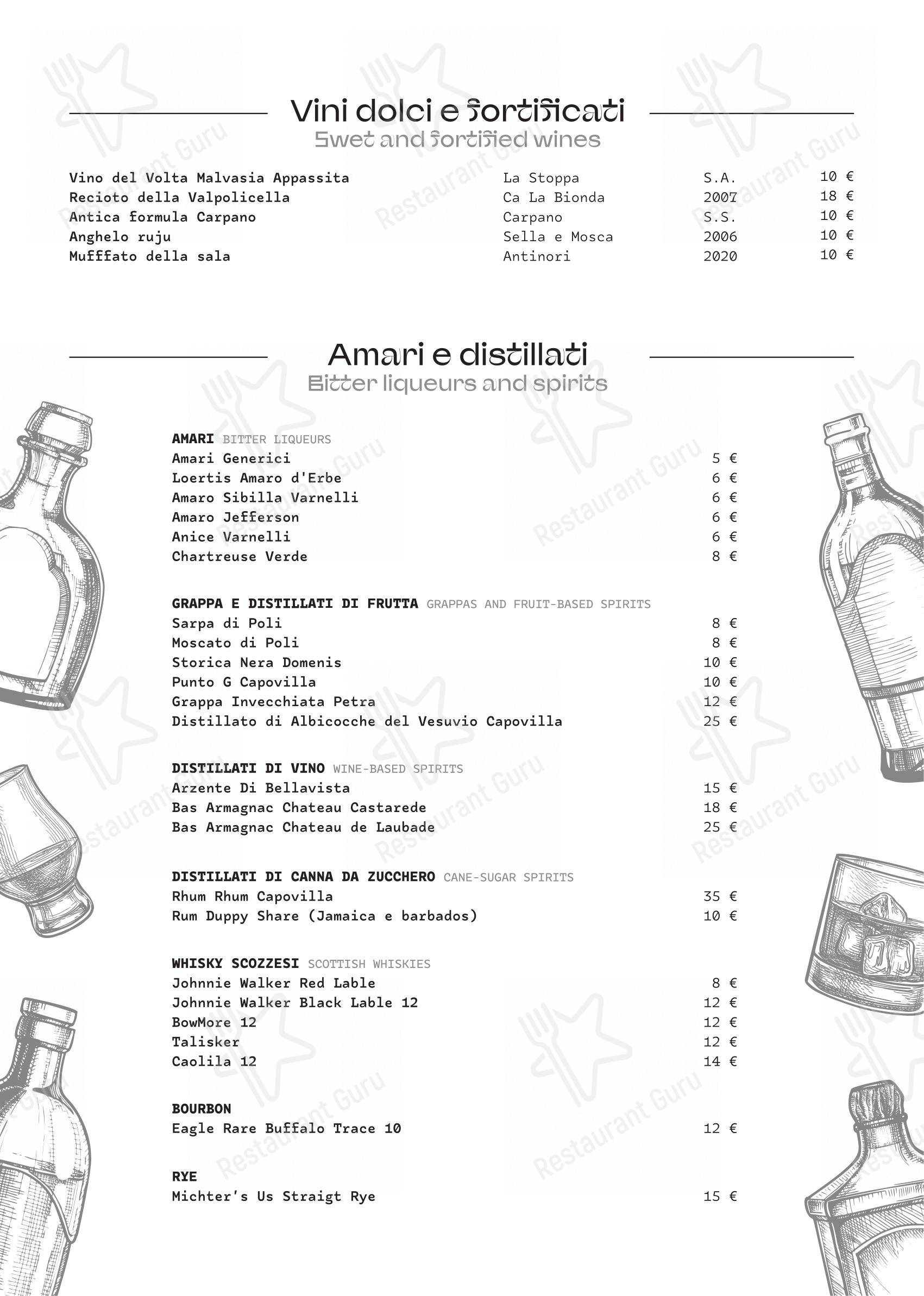 菜单 per Quintale ristorante