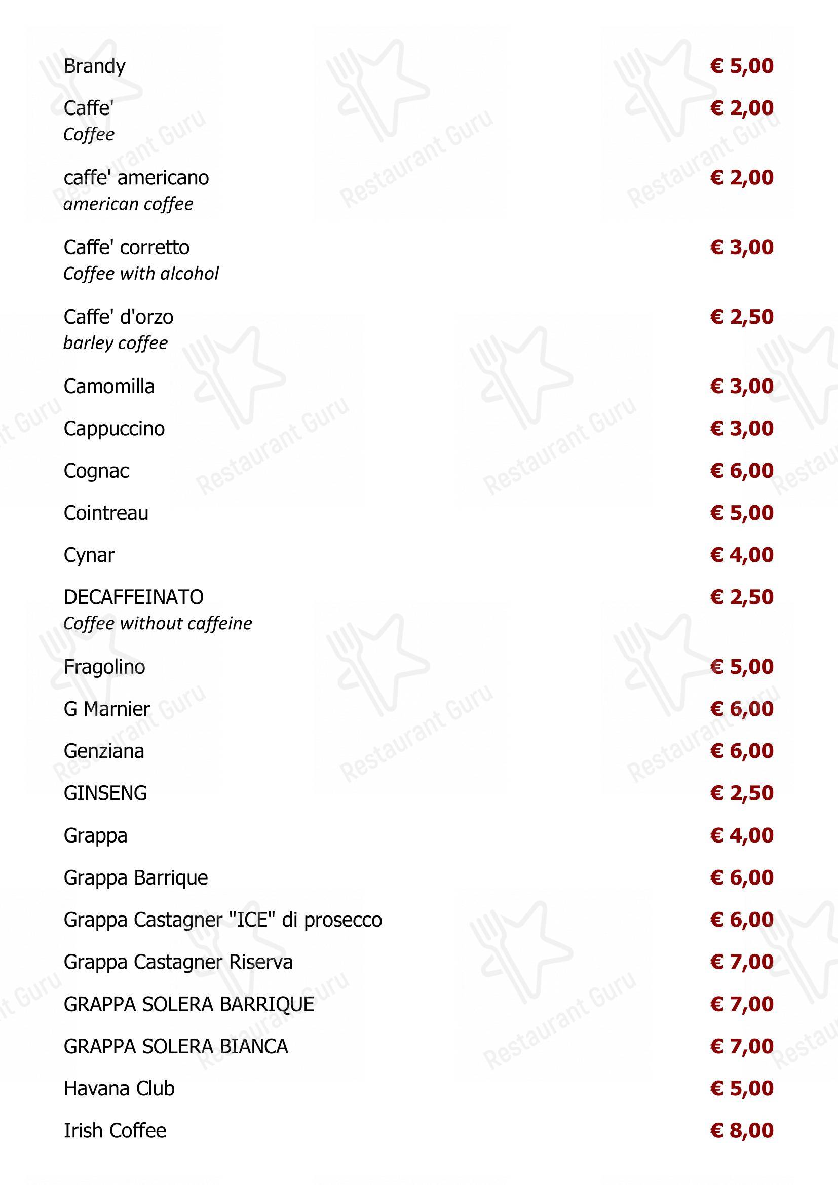 Menu di Ristorante Capperi! - Menu