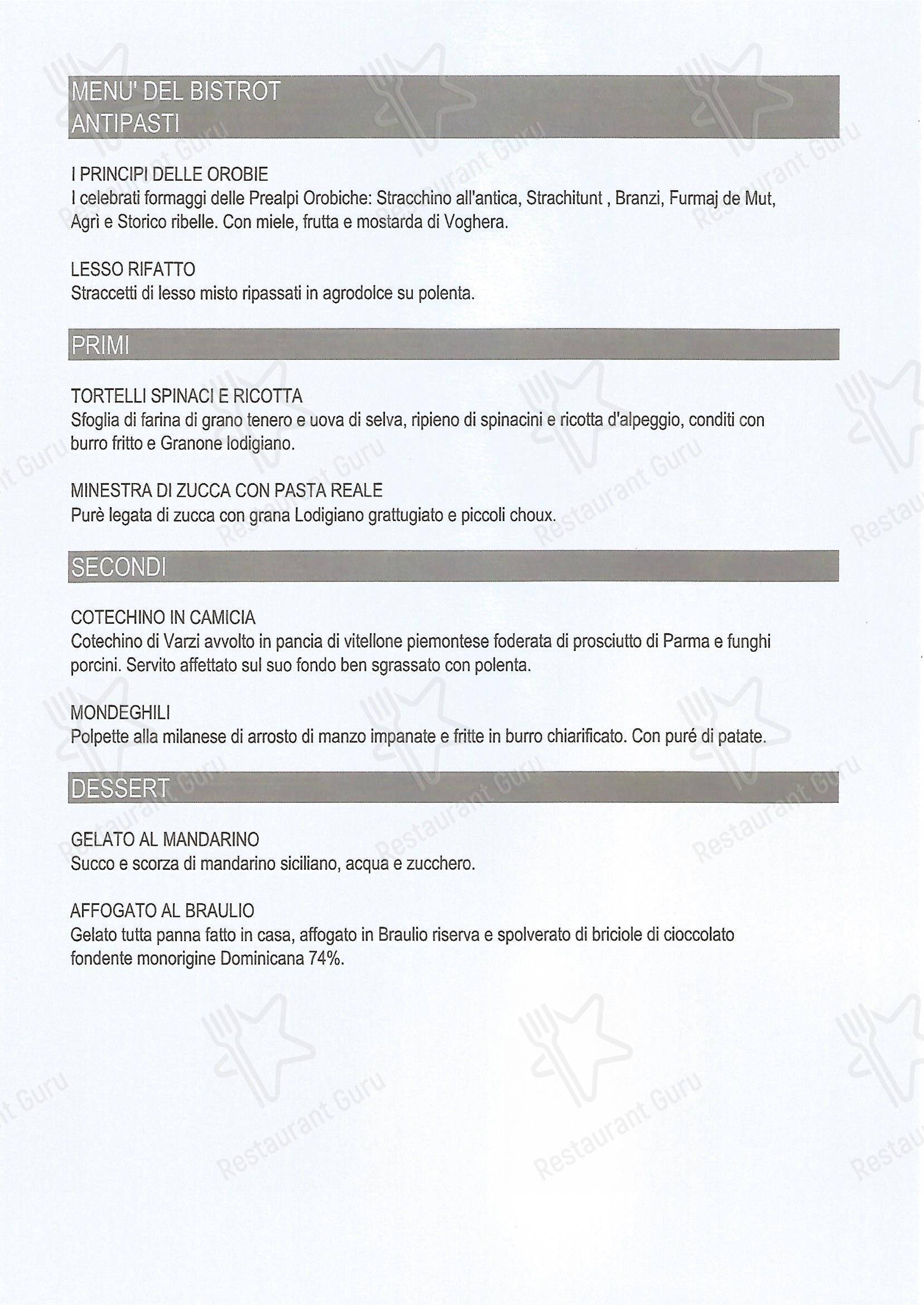 Menu di Ristorante Mary + Co - Menu