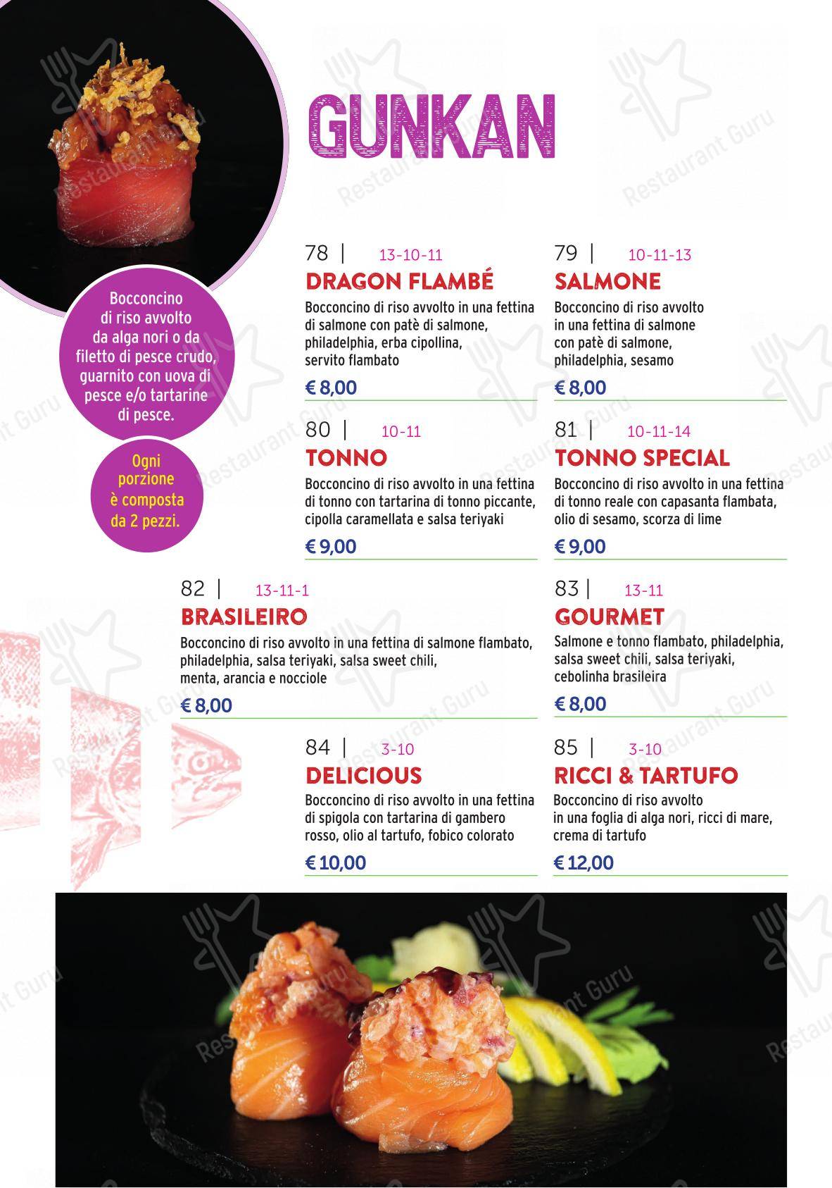 Menu di SUDcafè - Menu