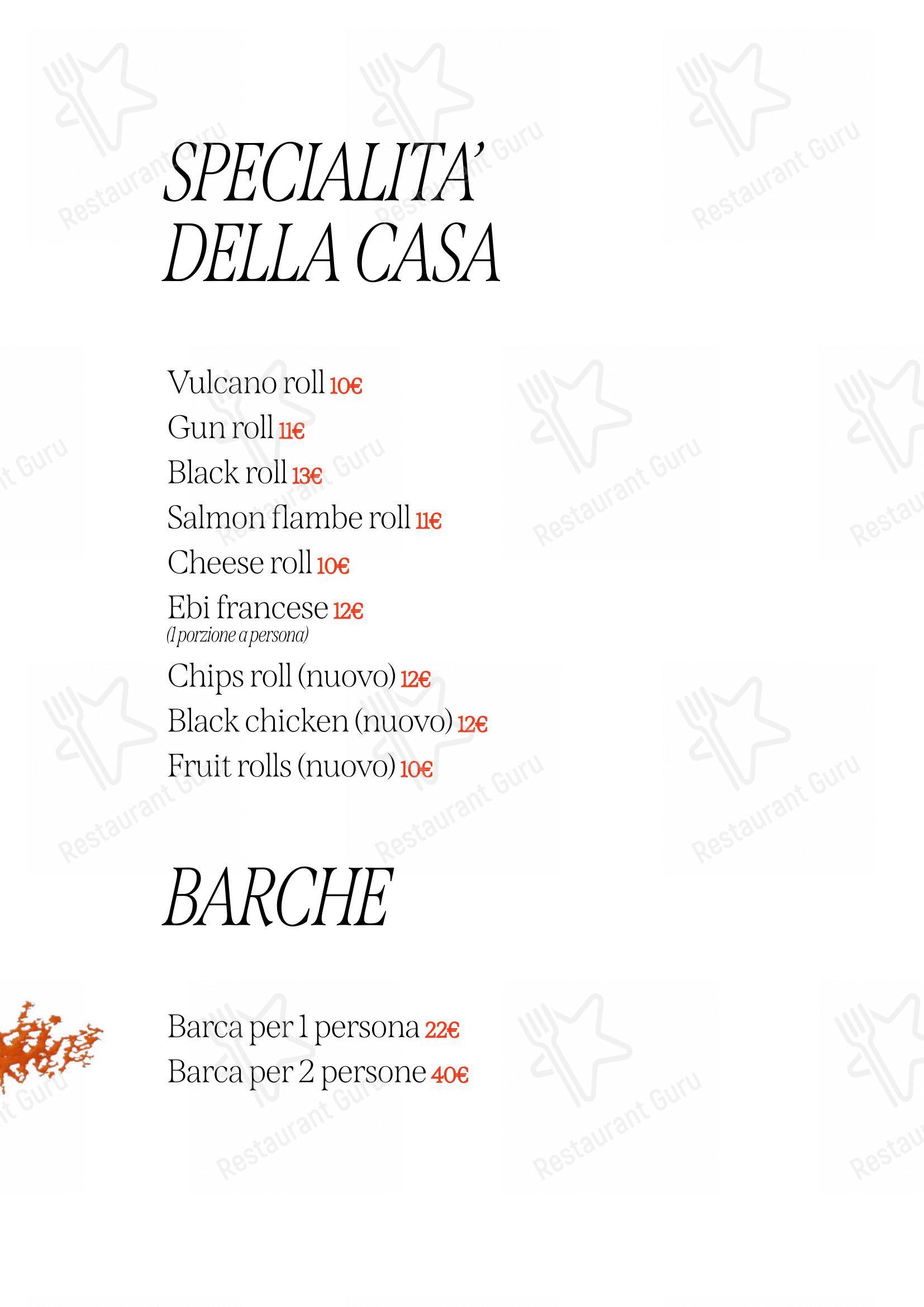 Sushi Tao Restaurant in Modena - Menu