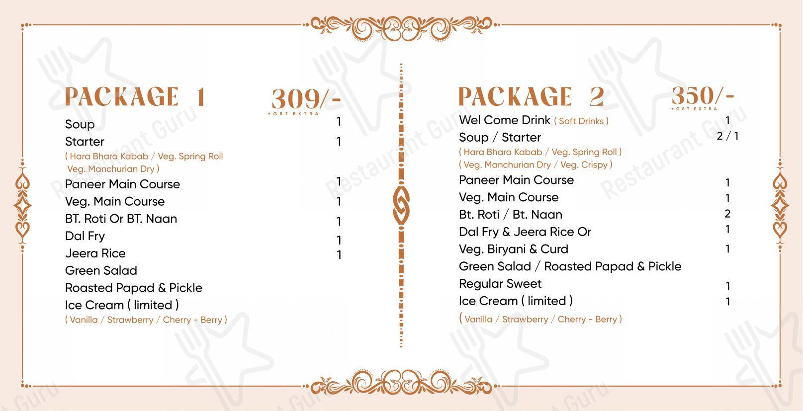 The Hungry Belly in Mehsana - Основное меню