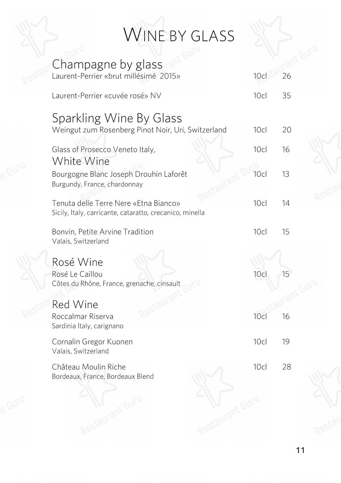 The Japanese at Gütsch on 2400 m in Andermatt - Menu