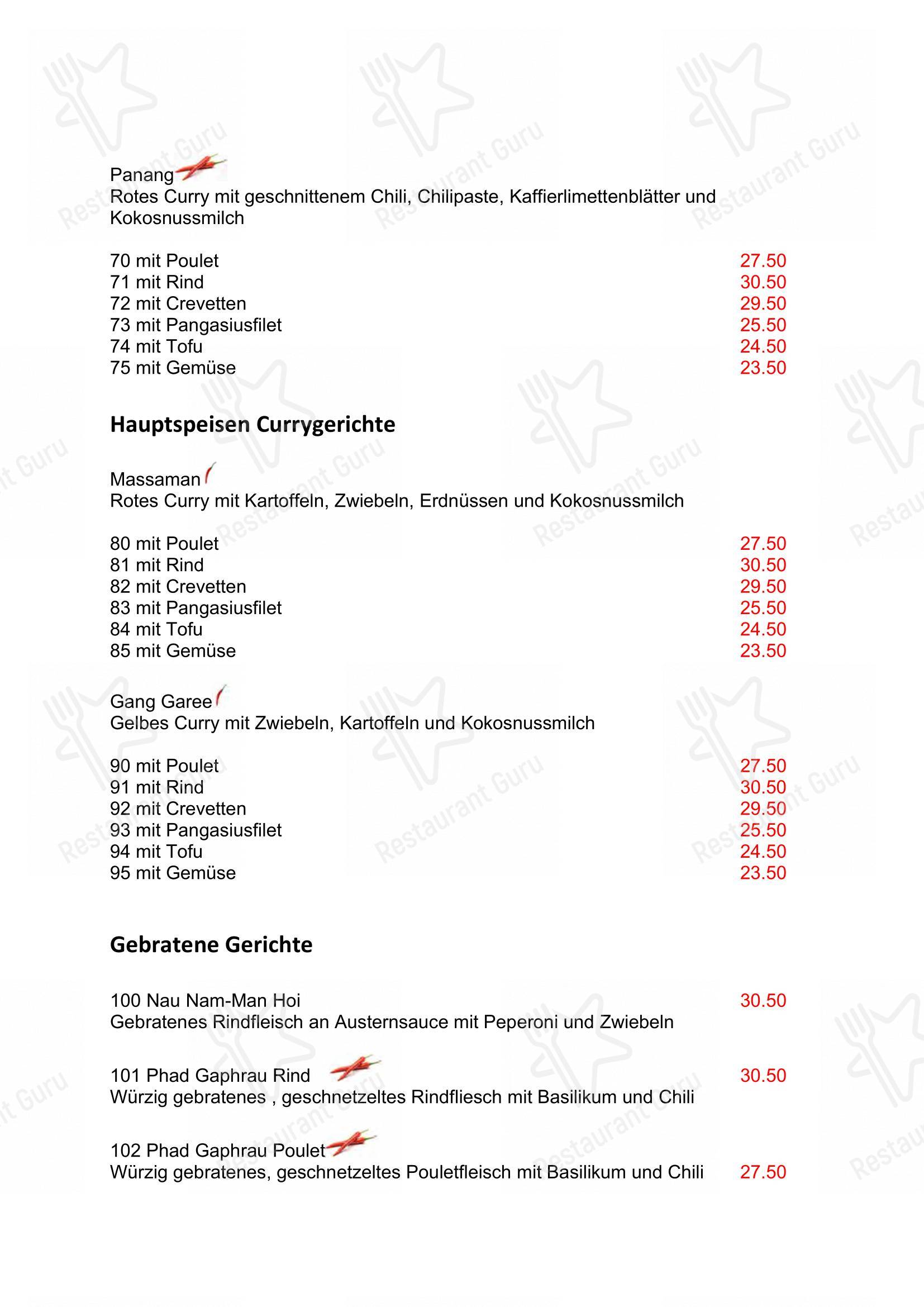 Menu per Zum Siam ristorante