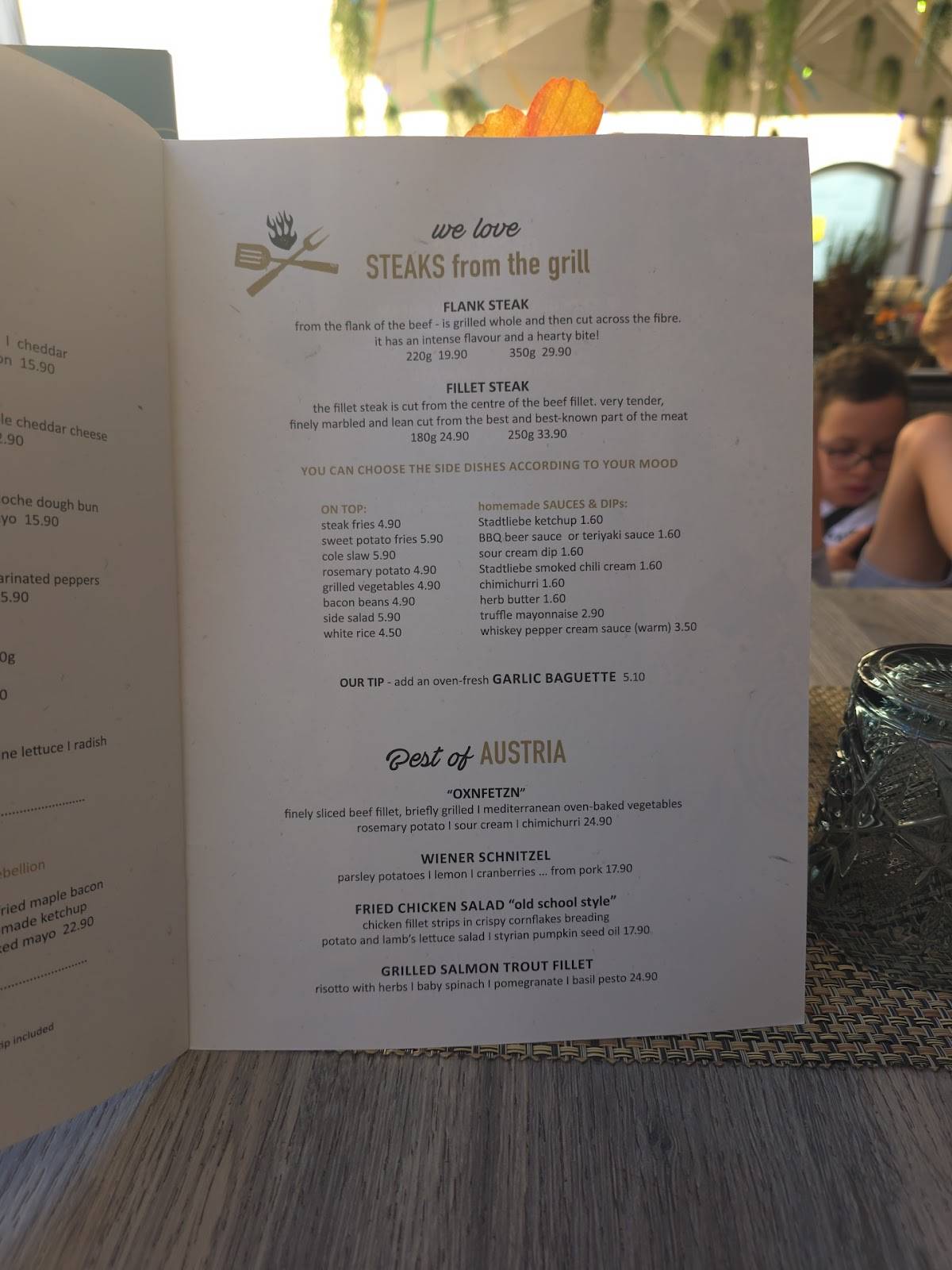 Menu de stadtliebe